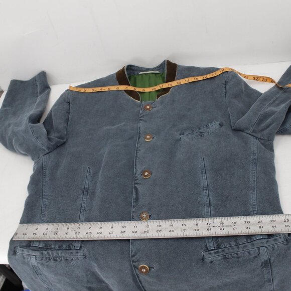 Gossl trachten Jacket men's 46 wood Buttons Hemp silk lining octoberfest - Picture 8 of 12